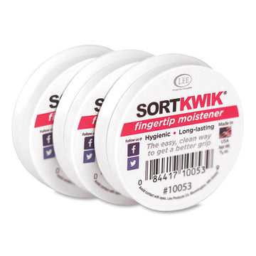 LEE Sortkwik Fingertip Moisteners, 3-8 Oz, Pink, 3-pack freeshipping - TVN Wholesale
